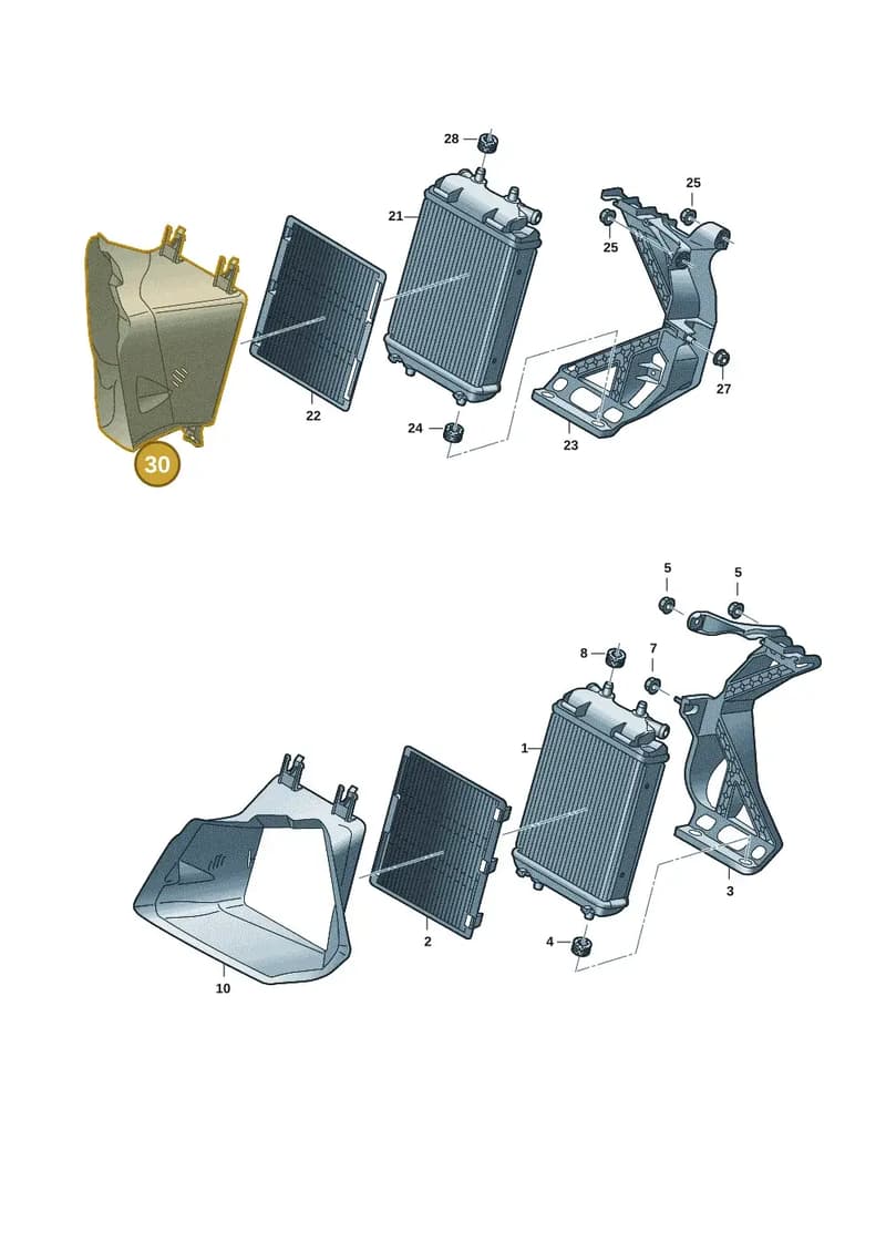 8Y0121674C — Audi A3 Sportback (2019-2025) diagram f3z121030, position 30