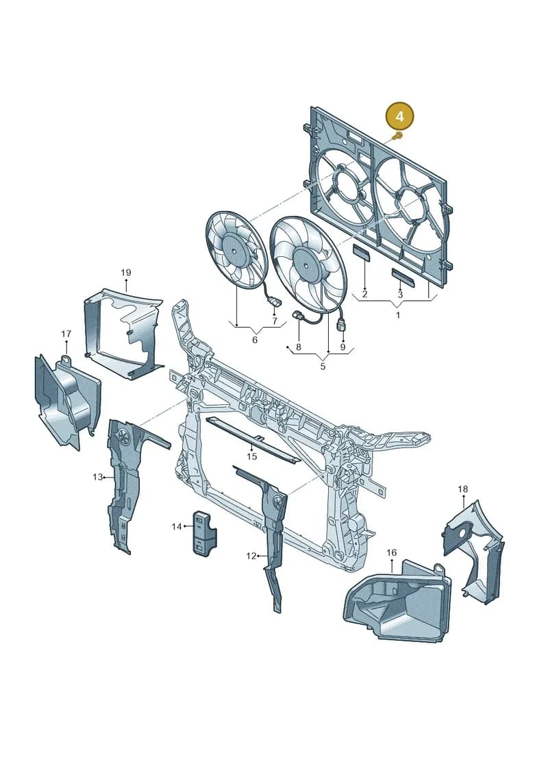 8Y0198003 — Audi Q2 (2016-2025) diagram 803121935, position 4