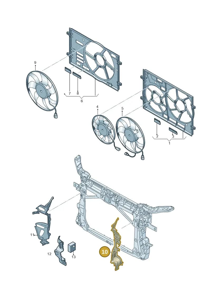 8Y0198003 — Audi TTS (2014-2023) diagram 850121910, position 10