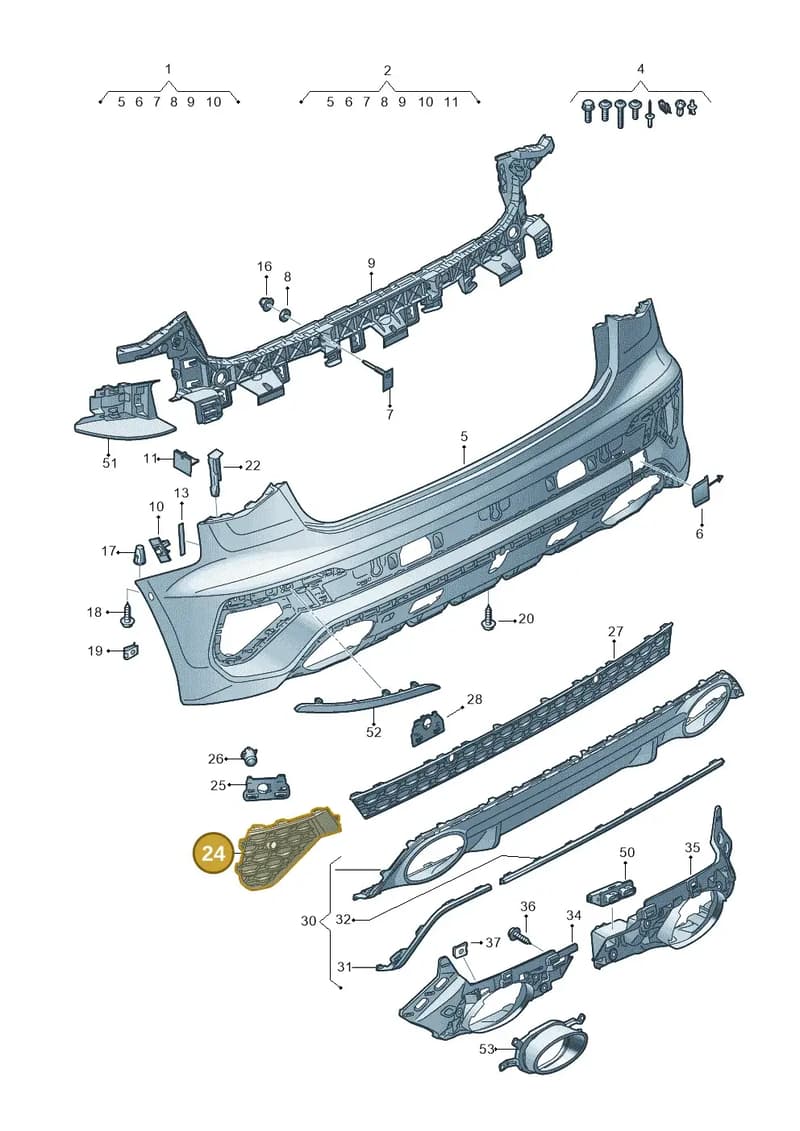 8Y0807820T94 — Audi A3 Sportback (2019-2025) diagram 596807900, position 24