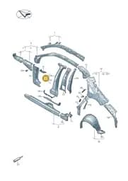 8Y0810074A Audi B-Pillar