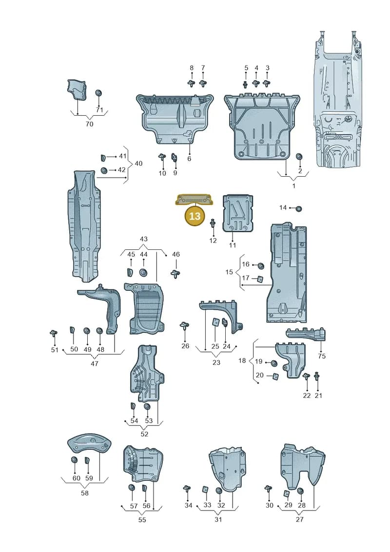 8Y0825230 — Skoda Octavia (2019-2022) diagram 585825100, position 13