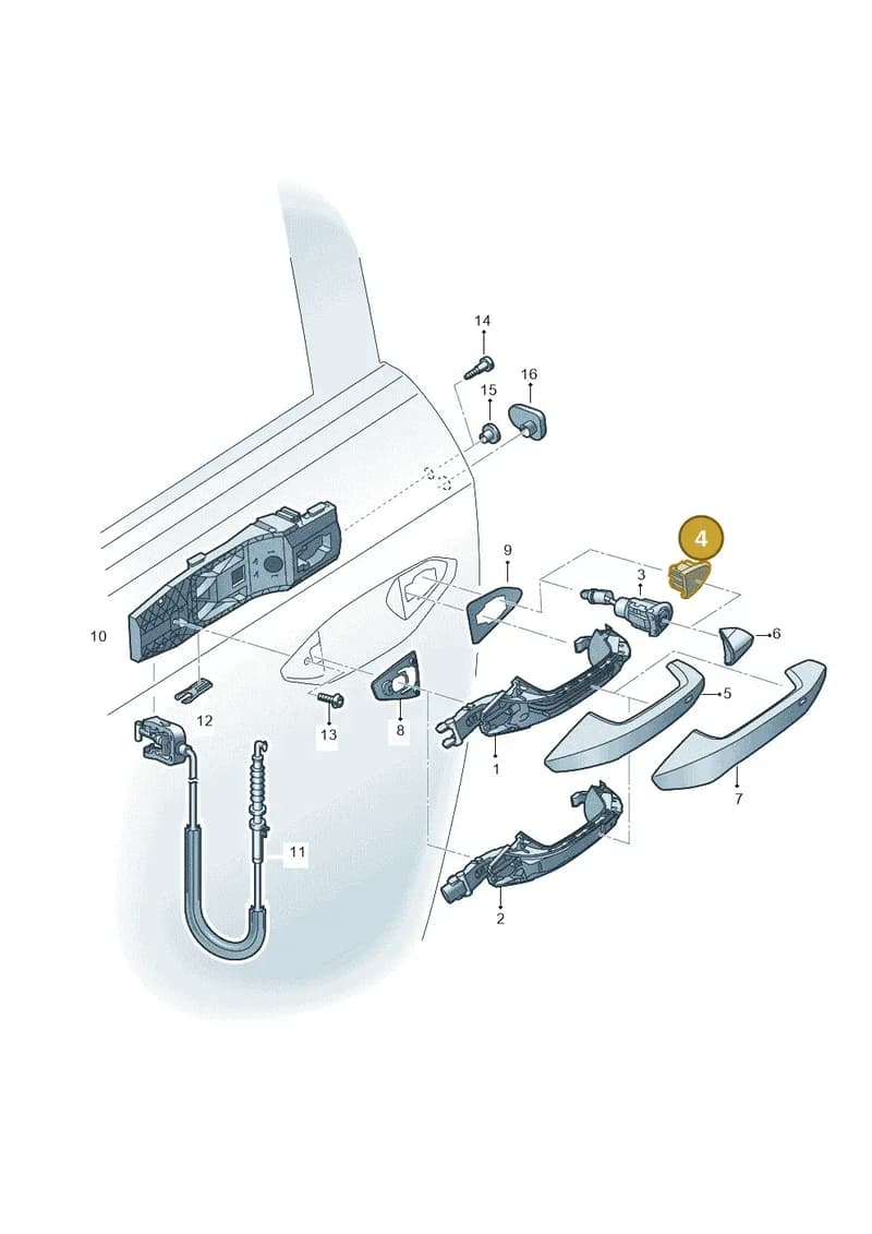 8Y0837167A — Skoda Kodiaq (2024-2024) diagram 596837000, position 4