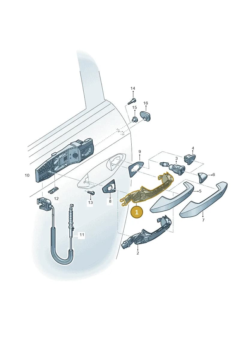 8Y0837206A — Audi Q4 Sportback (2021-2025) diagram 596837000, position 1