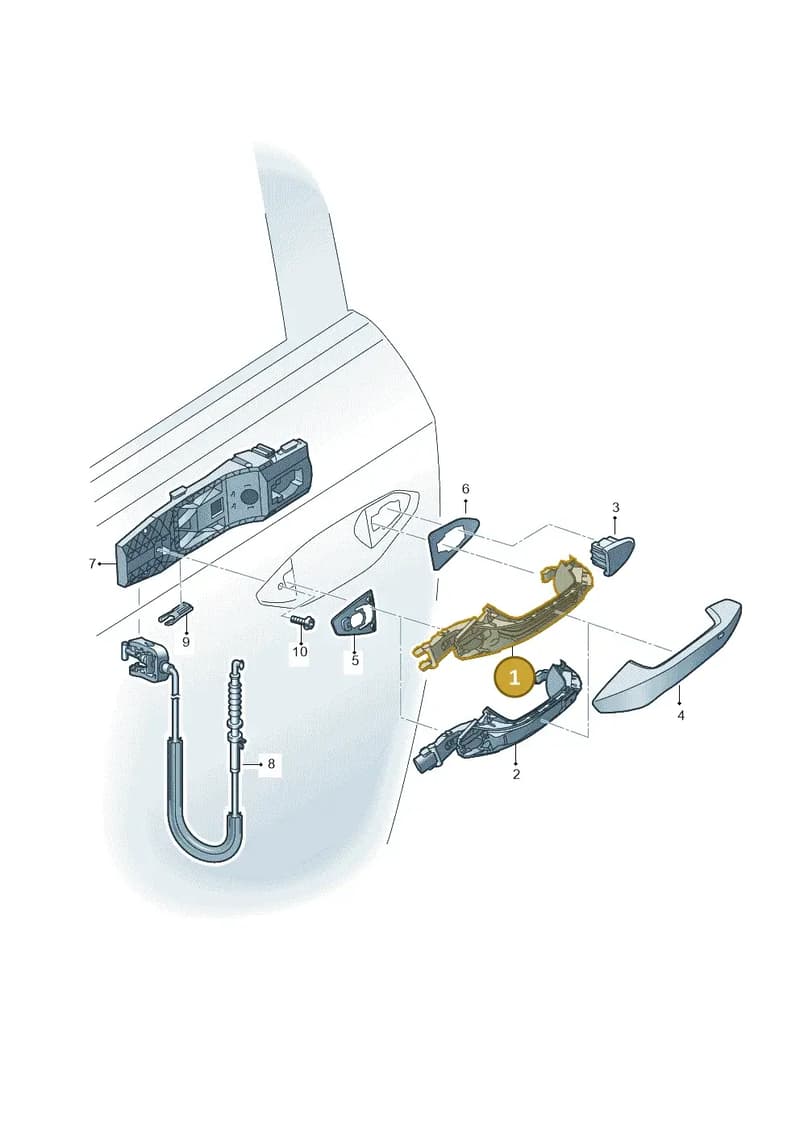 8Y0837206A — Audi Q4 Sportback (2021-2025) diagram 596839000, position 1