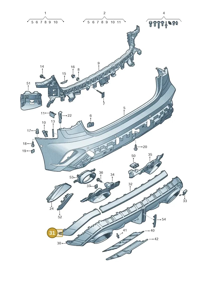 8Y0853101B3Q0 — Audi A3 Sportback (2019-2025) diagram 596807950, position 31