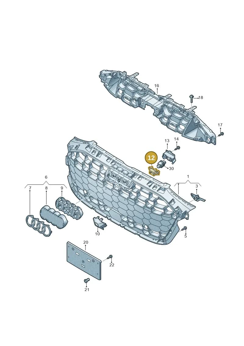 8Y0853231D — Audi A3 Sportback (2019-2025) diagram 596853350, position 12