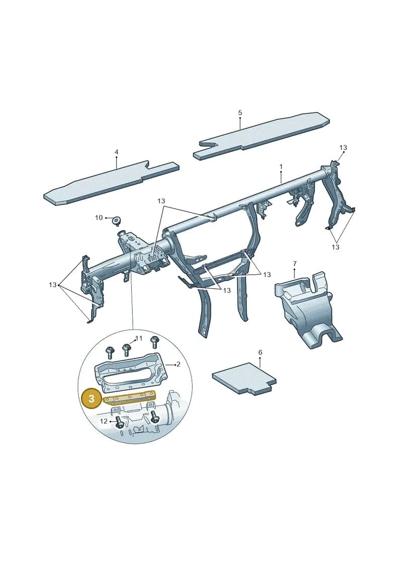8Y0857873A — Skoda Octavia (2019-2022) diagram 585857000, position 3