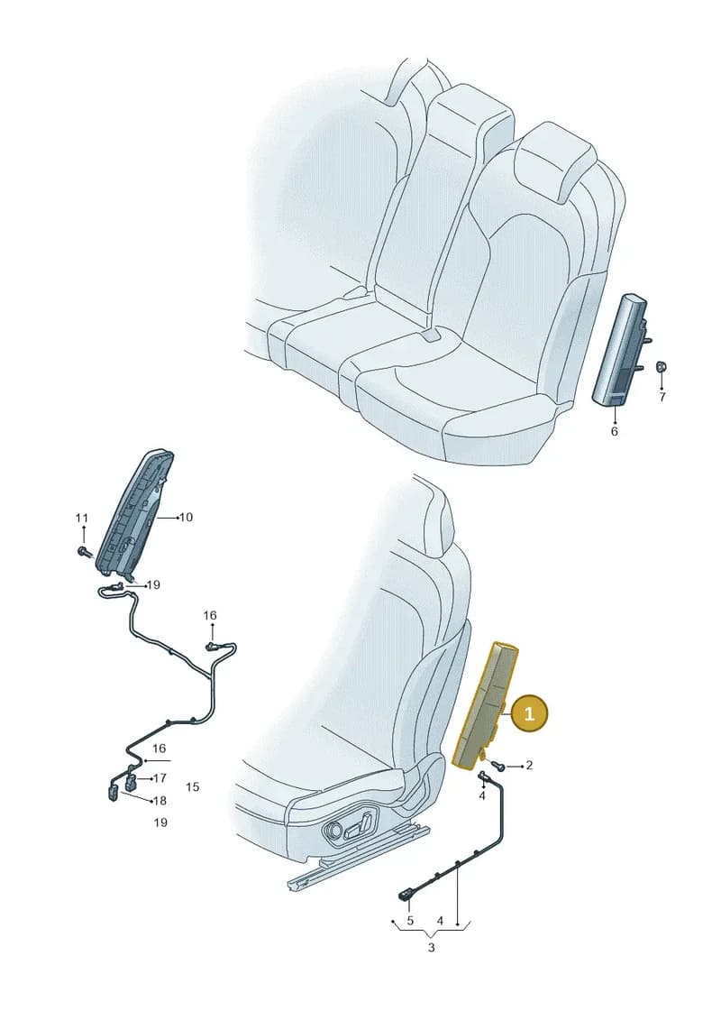 8Y0880242E — Audi A3 Sportback (2019-2025) diagram 596880200, position 1