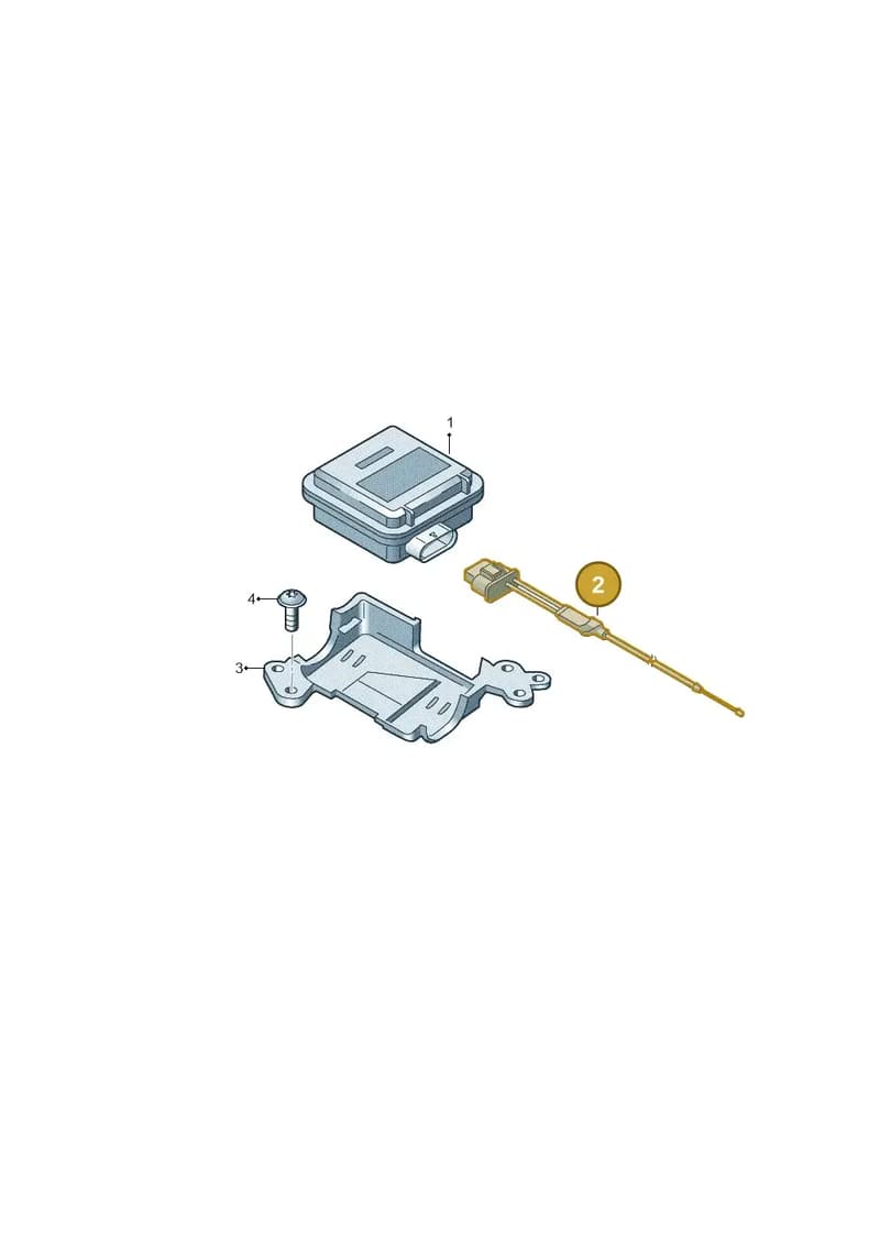 8Y0907414A — Audi A3 Sportback (2019-2025) diagram 596907100, position 2