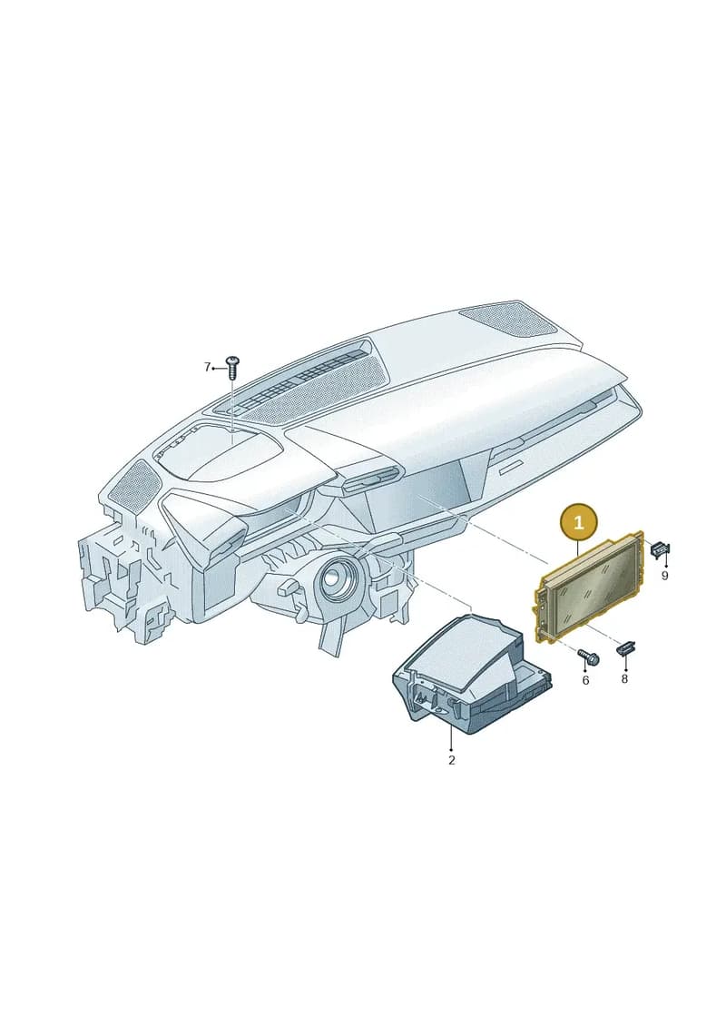 8Y0919605 — Audi A3 Sportback (2019-2025) diagram 596919000, position 1