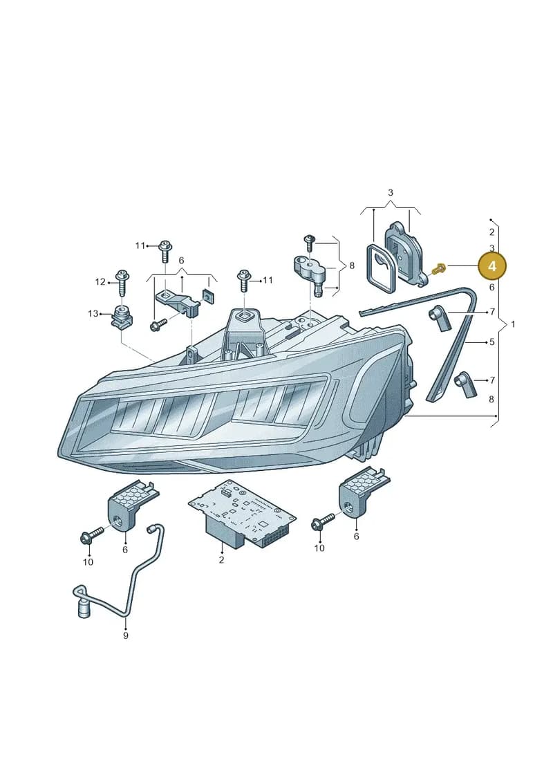 8Y0941099 — Audi Q2 (2016-2025) diagram 803941010, position 4