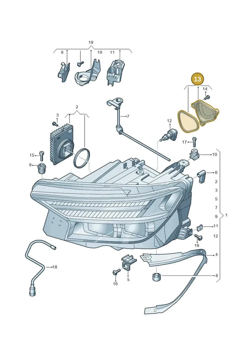 8Y0941158 — Audi Q4 Sportback (2021-2025) diagram 89a941050, position 13