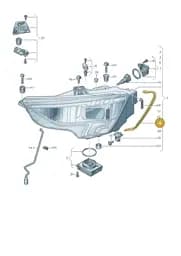 8Y0941295 Audi Headlight Range Control Motor