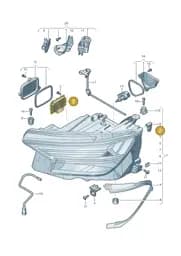 8Y0941597CB Audi Power Module for Main Light Electronics
