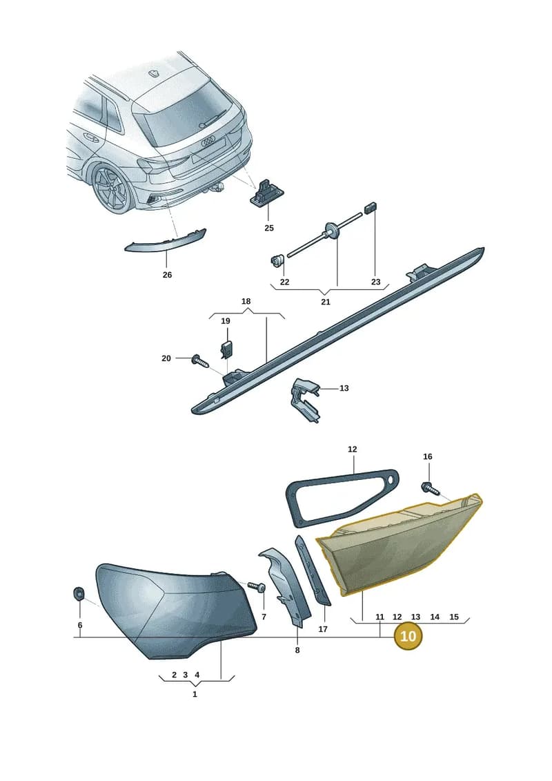 8Y0945307 — Audi A3 (2020-) diagram 8yx945000, position 10