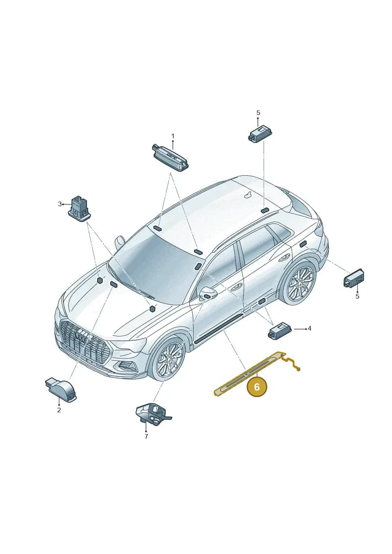 8Y0947417A — Audi Q4 Sportback (2021-2025) diagram 89a947100, position 6