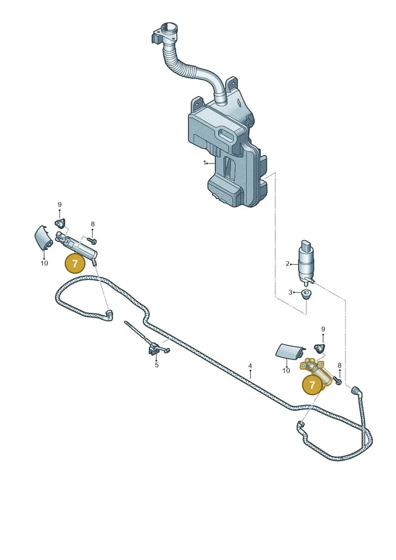 8Y0955102 — Audi A3 Sportback (2019-2025) diagram 596955030, position 7