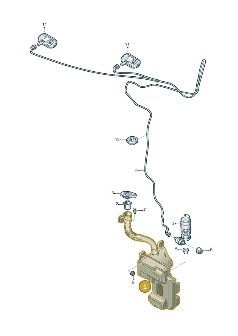 8Y0955453B — Audi A3 Sportback (2019-2025) diagram 596955010, position 1