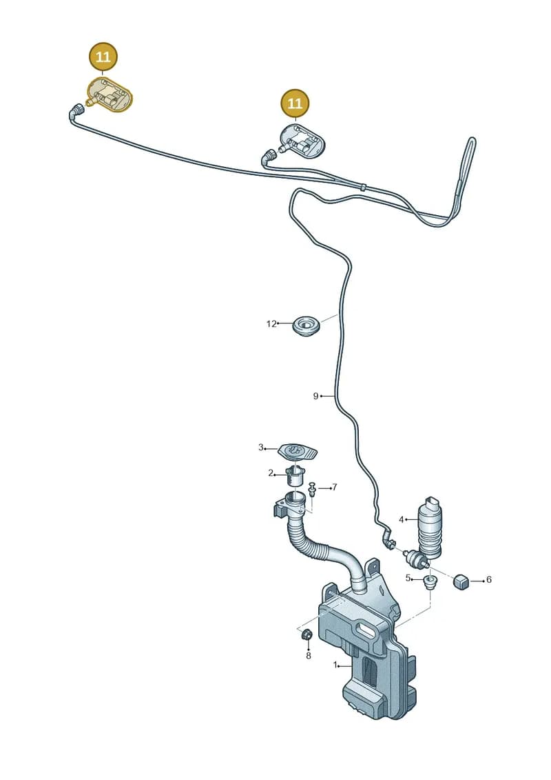 8Y0955987D — Audi A3 Sportback (2019-2025) diagram 596955010, position 11