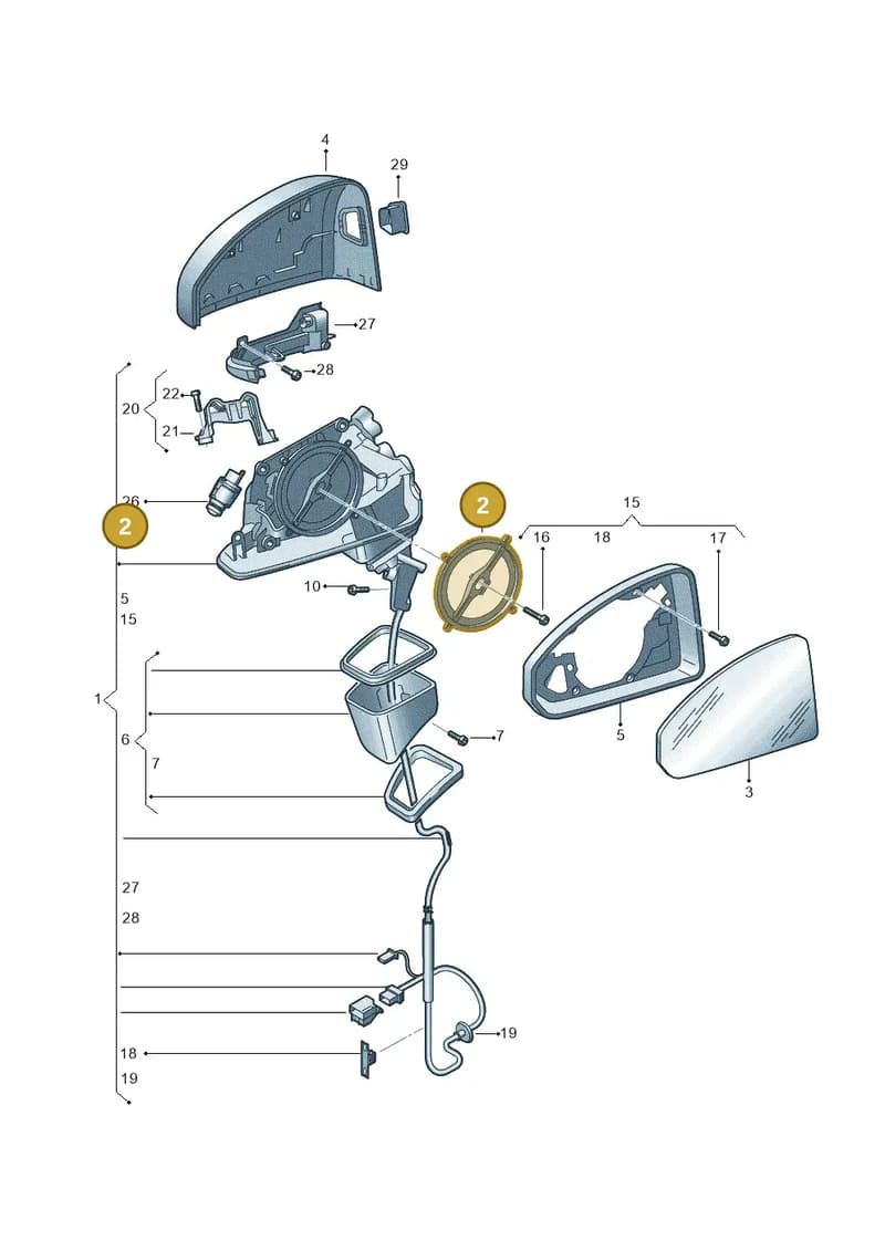 8Y0959578 — Audi A3 Sportback (2019-2025) diagram 596857400, position 2