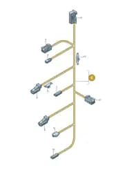 8Y0971036H Audi Wiring Harness for Door Trim Panel