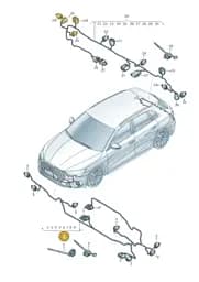 8Y0971085S Audi Wiring Set for Bumper