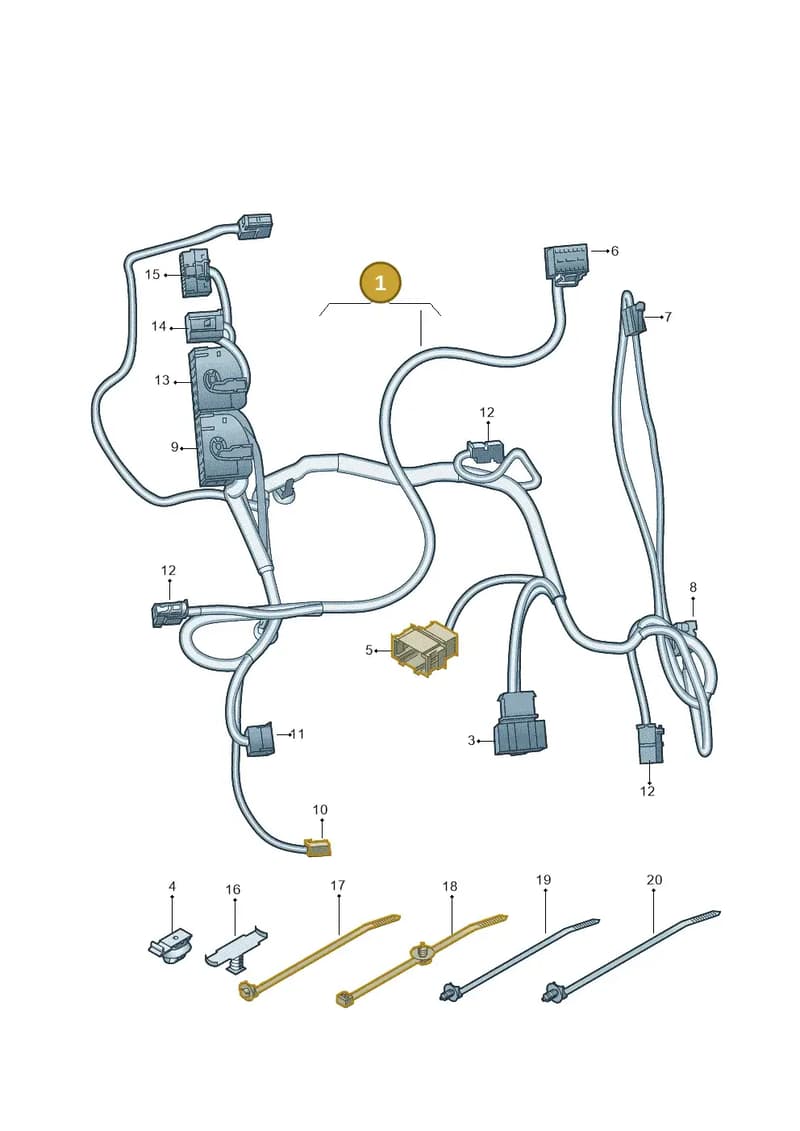 8Y0971366CP — Audi Q4 Sportback (2021-2025) diagram 435882100, position 1
