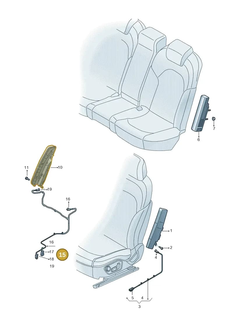 8Y0971553B — Audi A3 Sportback (2019-2025) diagram 596880200, position 15