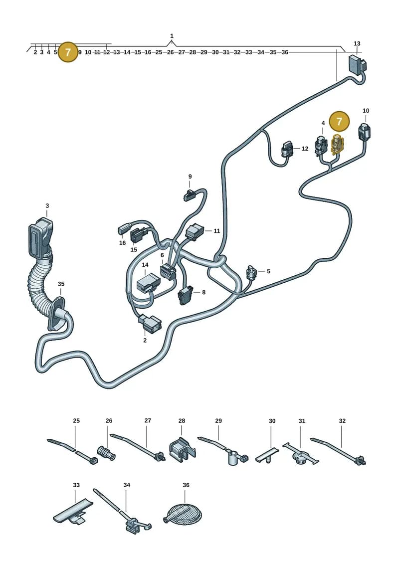 8Y0973708 — Audi A5 Limousine (2024-2025) diagram 8wk972330, position 7