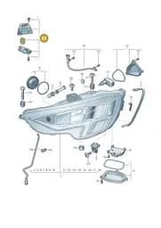 8Y0998121 Audi Repair Kit for Headlamp Housing