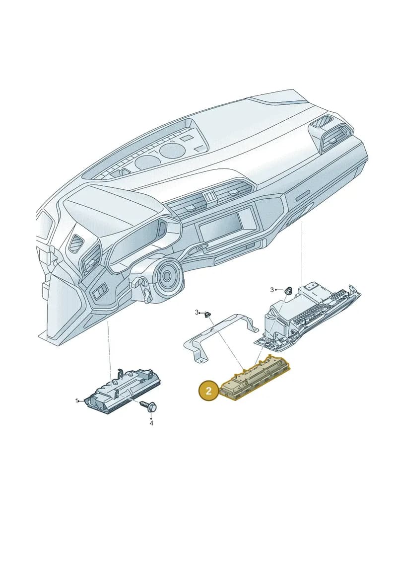 8Y1880842E — Audi A3 Sportback (2019-2025) diagram 596880300, position 2