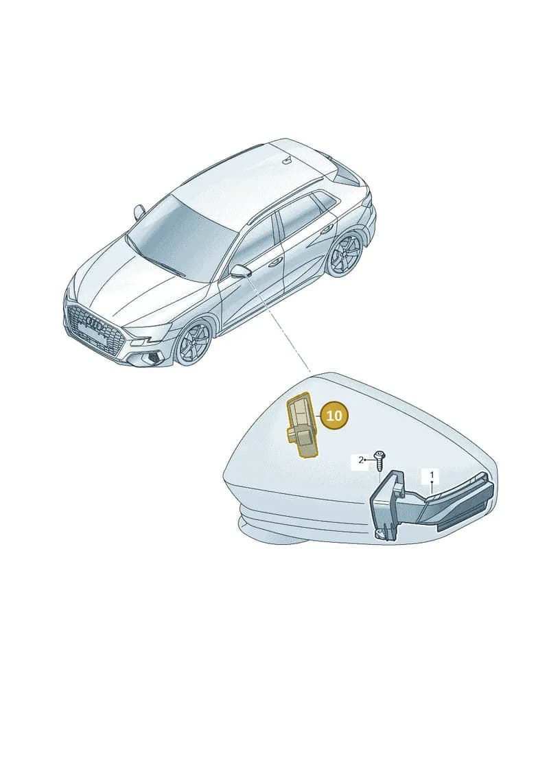 8Y1949146 — Audi A3 Sportback (2019-2025) diagram 596949000, position 10