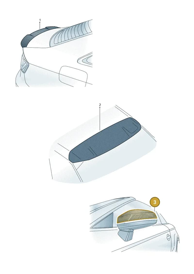 8Y2072532C3Q0 — Audi A3 Sportback (2019-2025) diagram 596075012, position 3