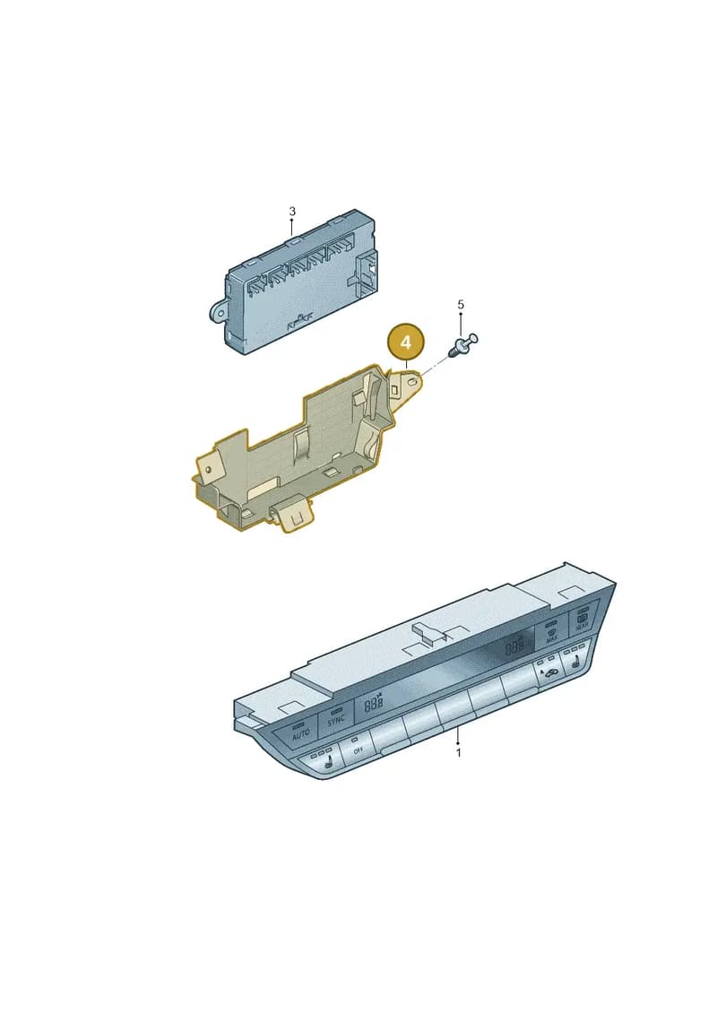8Y2820893 — Audi A3 Sportback (2019-2025) diagram 596819400, position 4