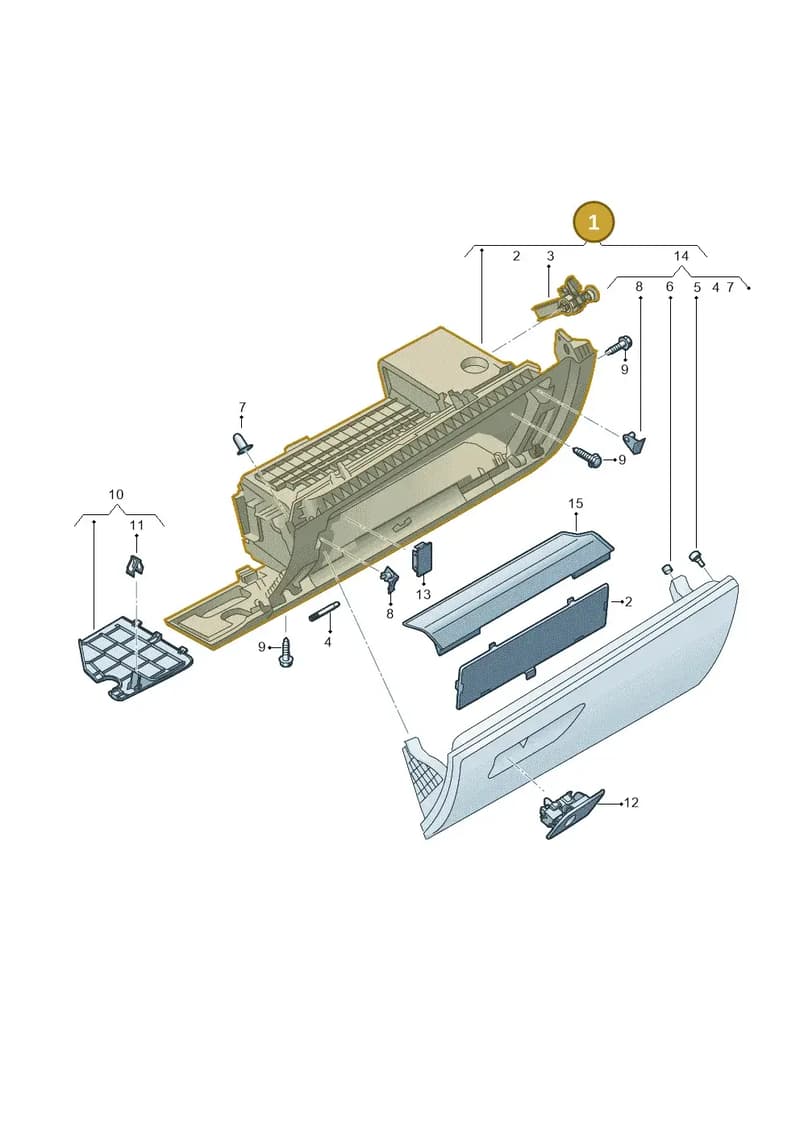 8Y2857035B4PK — Audi A3 Sportback (2019-2025) diagram 596857200, position 1
