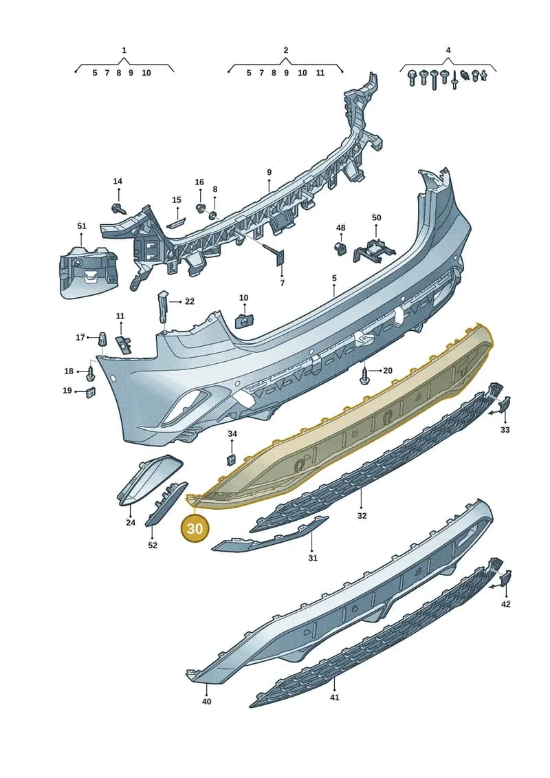 8Y4807521J — Audi A3 Sportback (2019-2025) diagram 596807675, position 30
