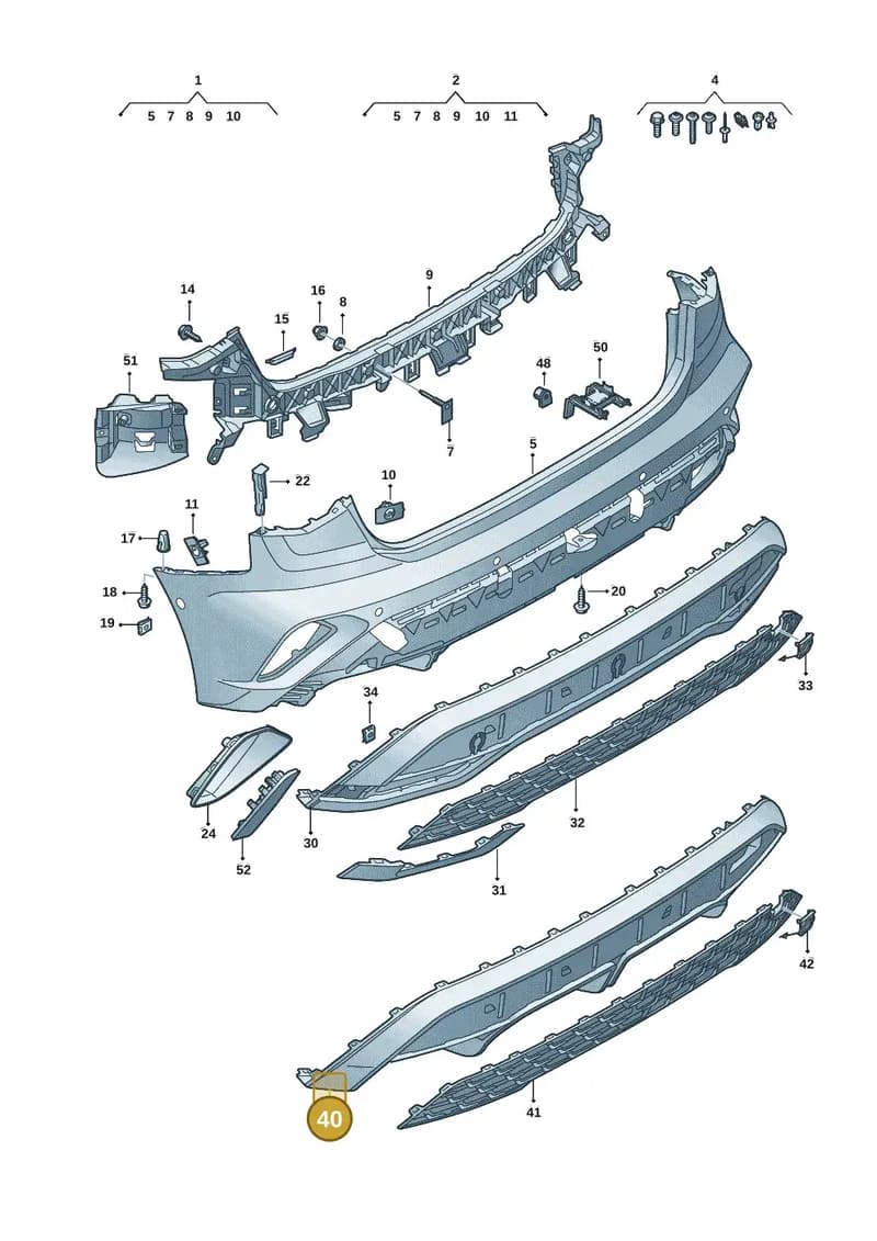 8Y4807521K — Audi A3 Sportback (2019-2025) diagram 596807675, position 40