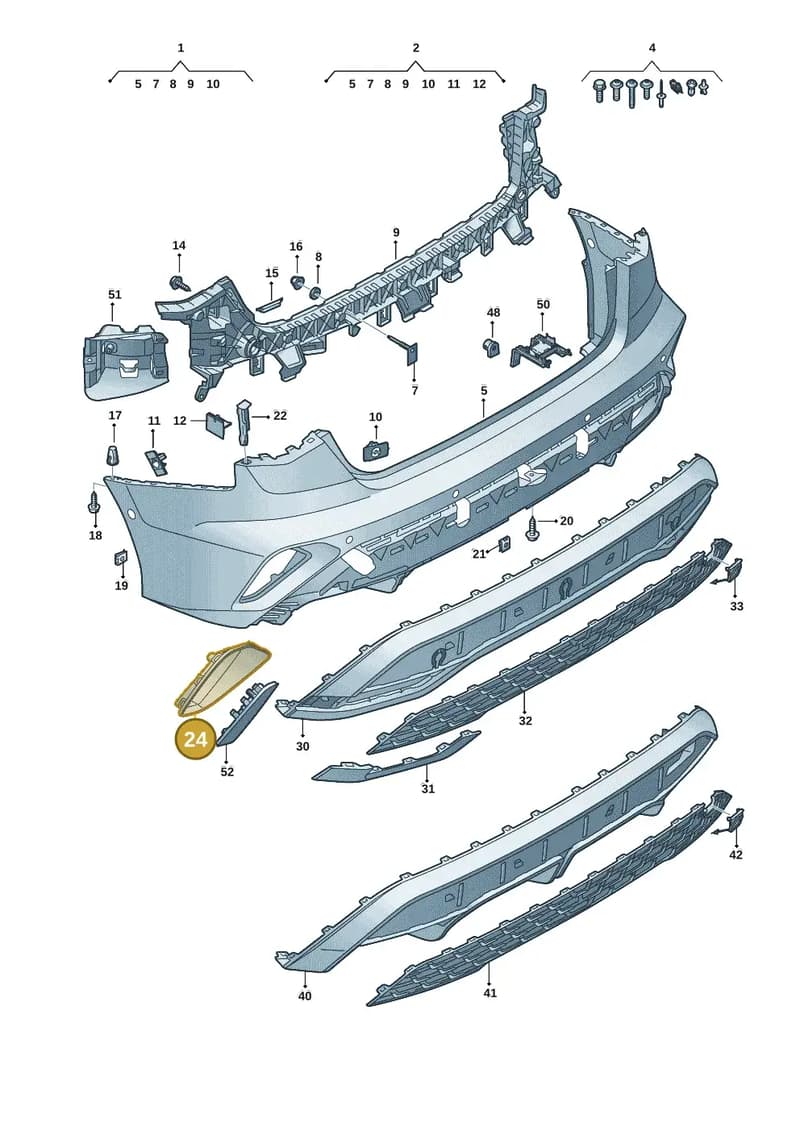 8Y4807820C9B9 — Audi A3 Sportback (2019-2025) diagram 596807775, position 24