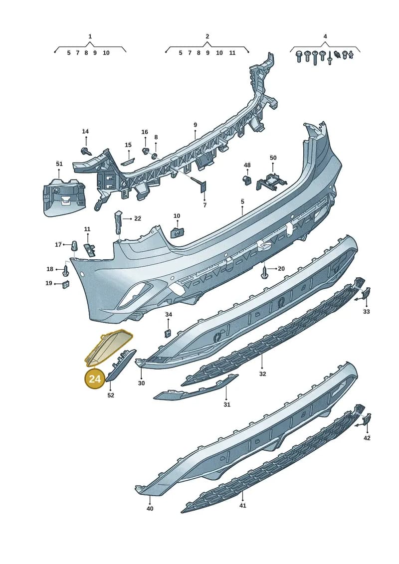 8Y4807820C9B9 — Audi A3 Sportback (2019-2025) diagram 596807675, position 24