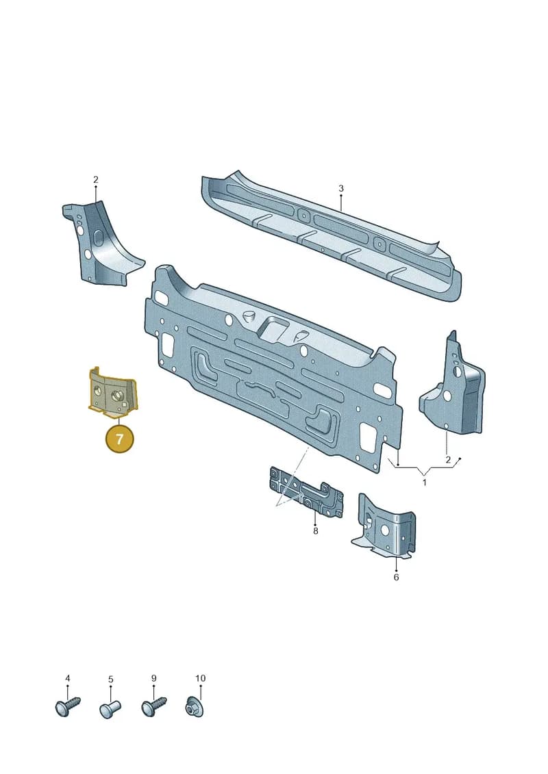 8Y4813562 — Audi A3 Sportback (2019-2025) diagram 596813000, position 7