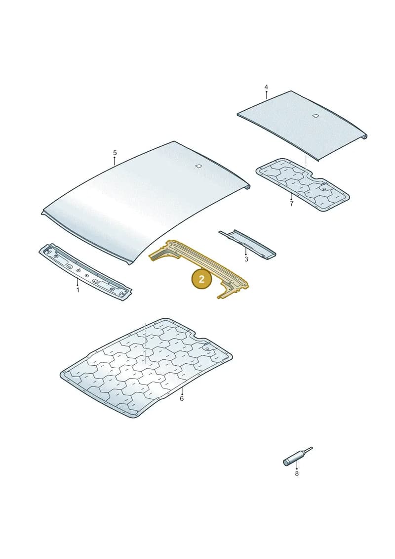 8Y4817765 — Audi A3 Sportback (2019-2025) diagram 596817000, position 2