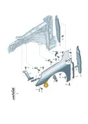 8Y4821105A Audi Wing