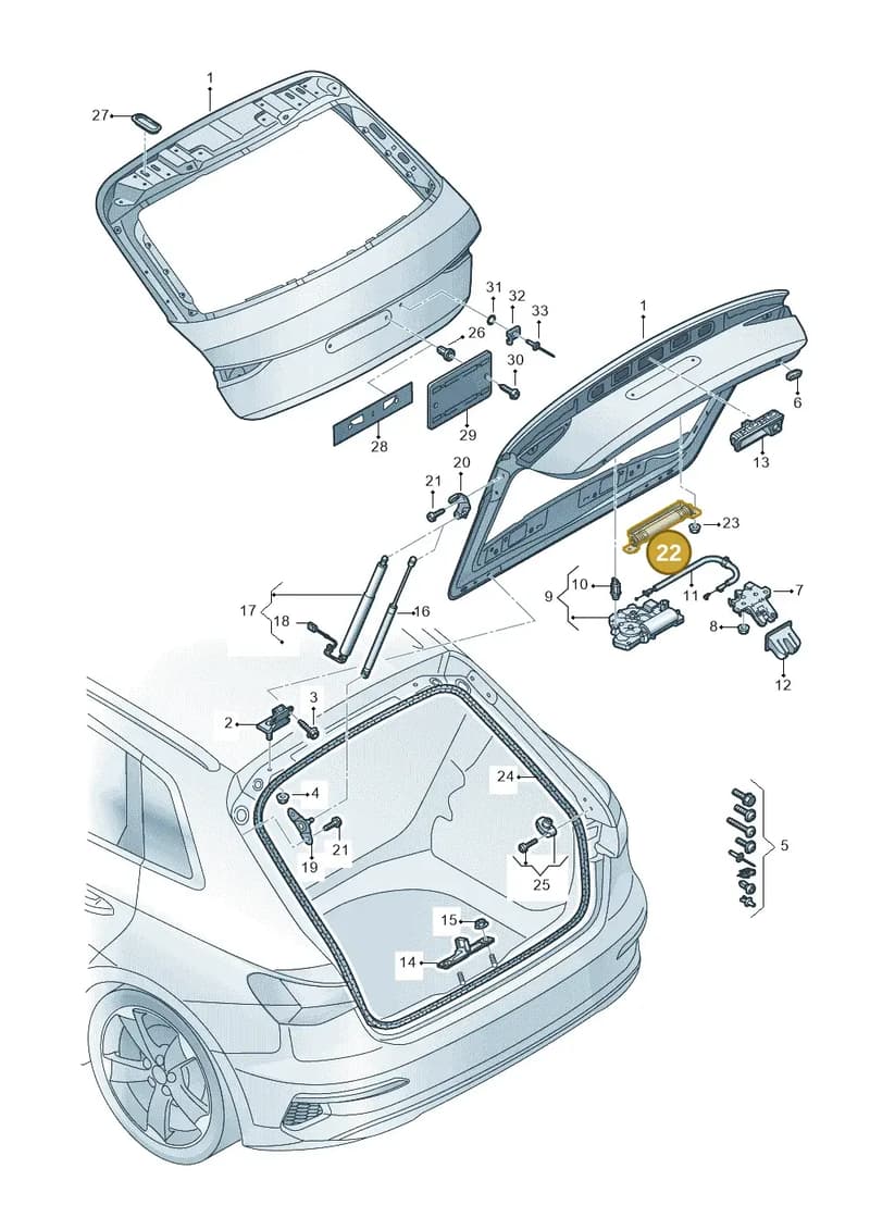 8Y4827242E — Audi A3 Sportback (2019-2025) diagram 596827000, position 22