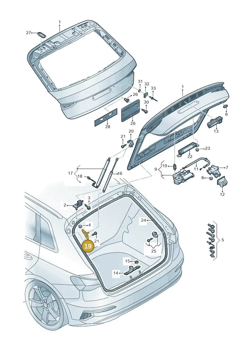 8Y4827604 — Audi A3 Sportback (2019-2025) diagram 596827000, position 19