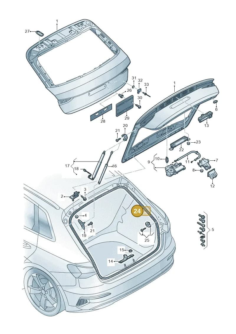 8Y4827705E — Audi A3 Sportback (2019-2025) diagram 596827000, position 24