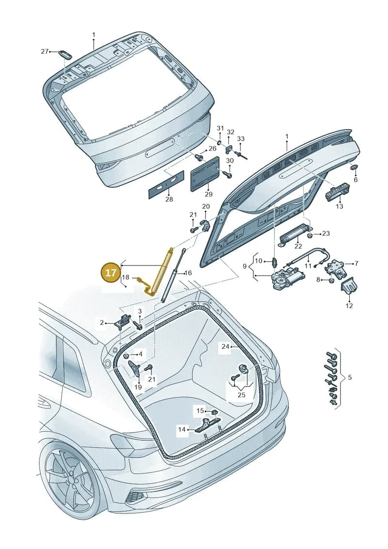 8Y4827851F — Audi A3 Sportback (2019-2025) diagram 596827000, position 17