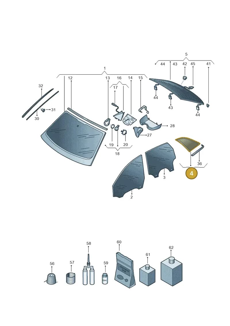 8Y4845298LNVB — Audi A3 Sportback (2019-2025) diagram 596845000, position 4
