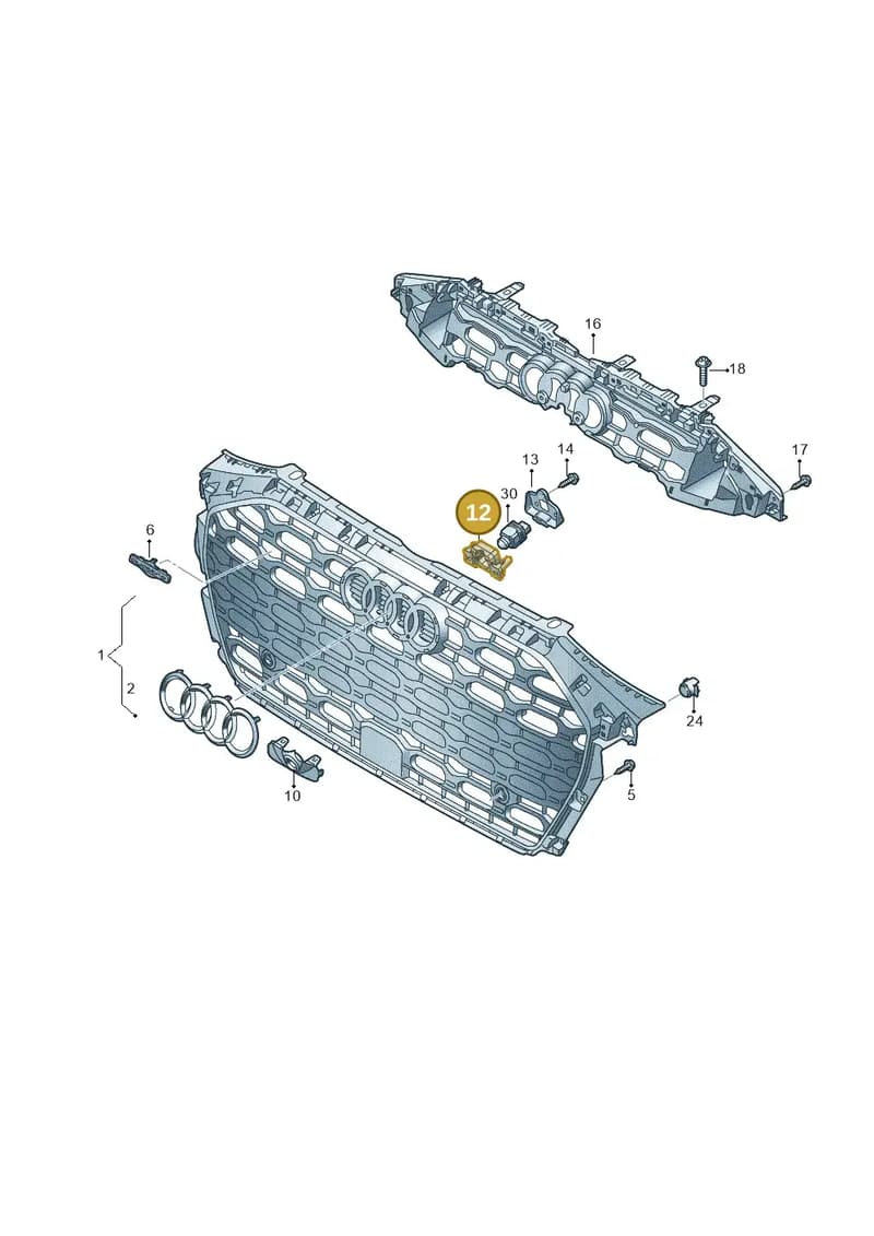 8Y4853231 — Audi A3 Sportback (2019-2025) diagram 596853550, position 12