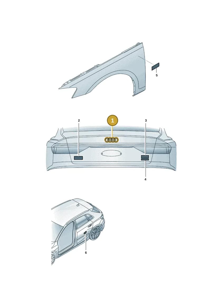 8Y4853742B90A — Audi A3 (2020-) diagram 8yx853070, position 1